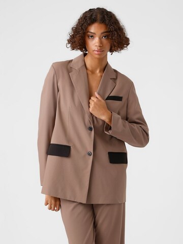 Vero Moda Collab Blazers 'Victoria' in Beige: voorkant