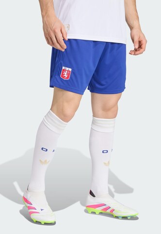 ADIDAS PERFORMANCE Regular Sportbroek 'Olympique Lyonnais' in Blauw: voorkant