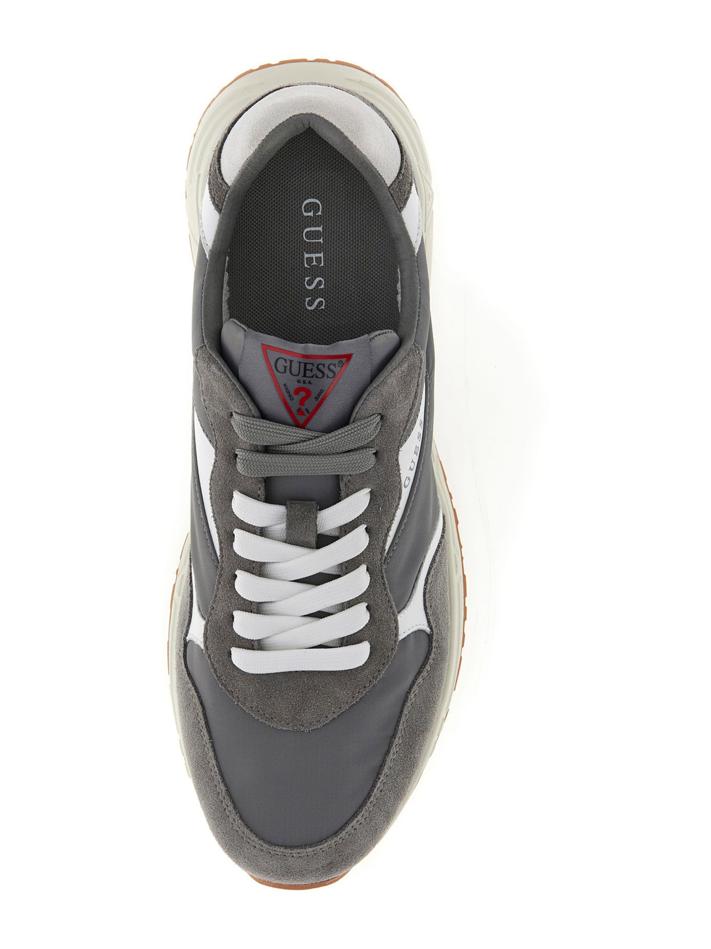 Sneaker low 'Aria' de la GUESS pe gri