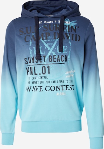 CAMP DAVIDSweater majica - plava boja: prednji dio