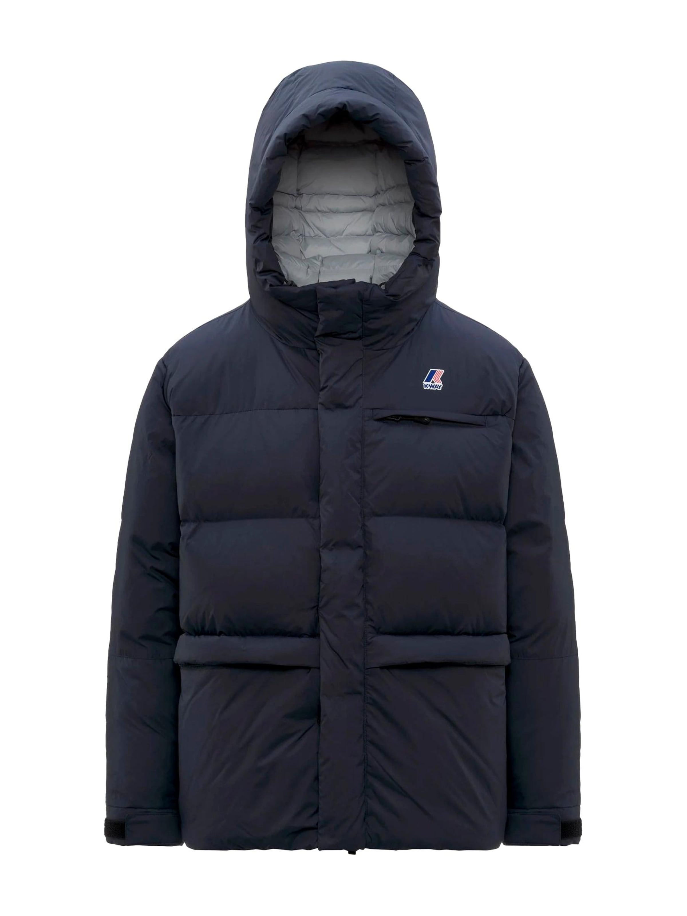 K-Way Winterjas 'LE VRAI 4.0 AURELE HEAVY WARM GIUBBINO' in Blauw: voorkant
