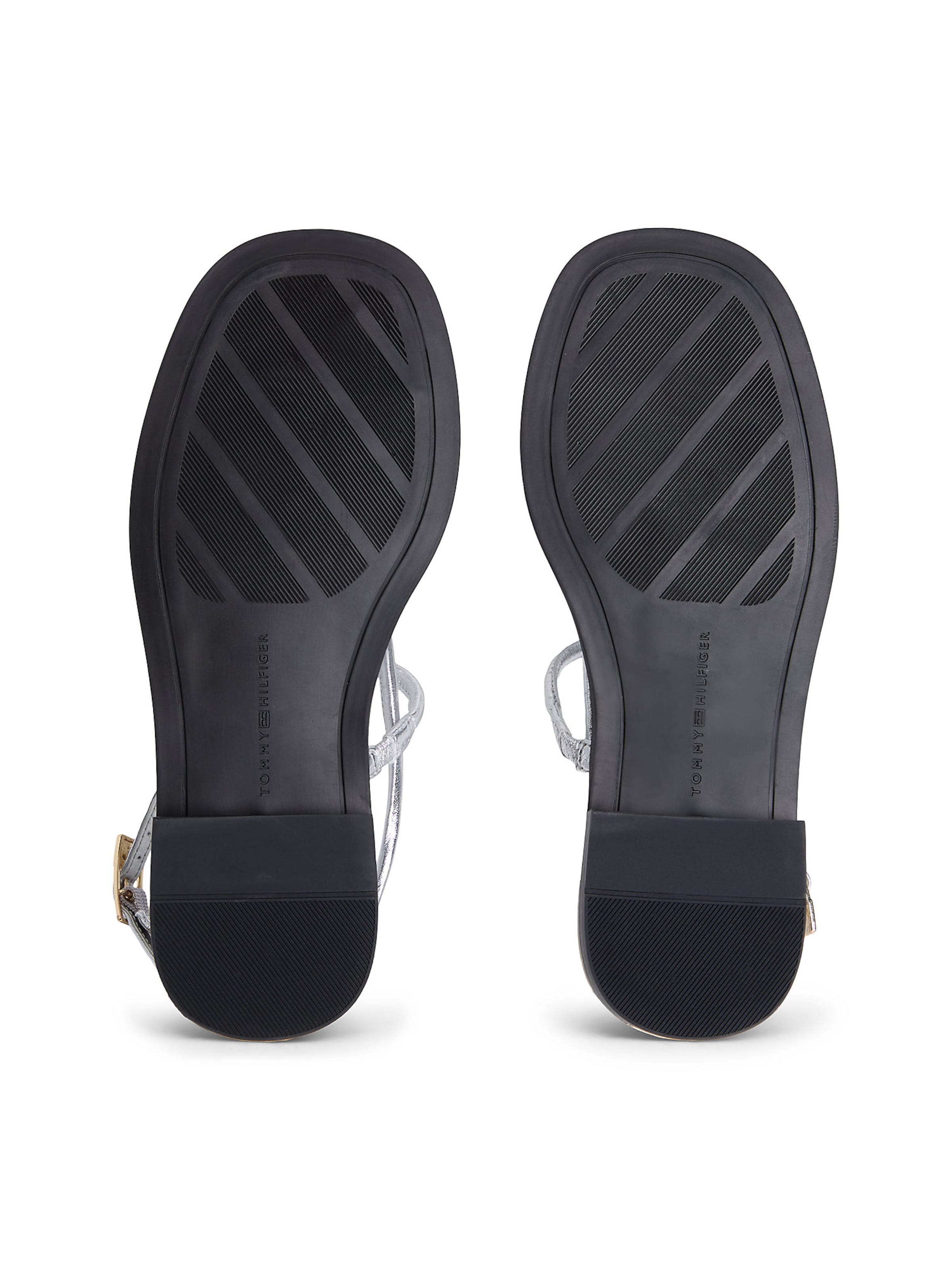TOMMY HILFIGER T-bar sandals in Silver