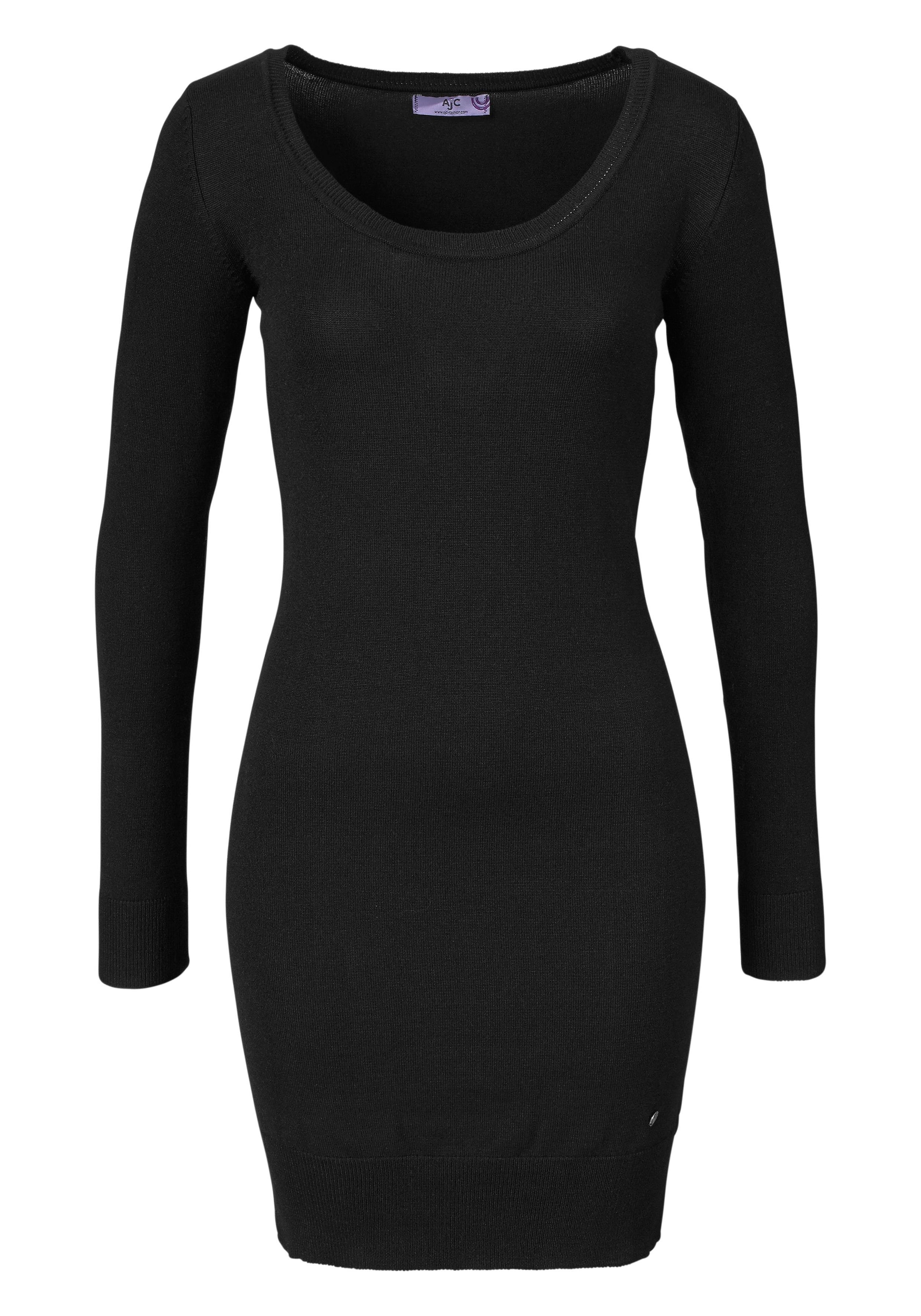 AJC Strickkleid in Schwarz: Vorderseite