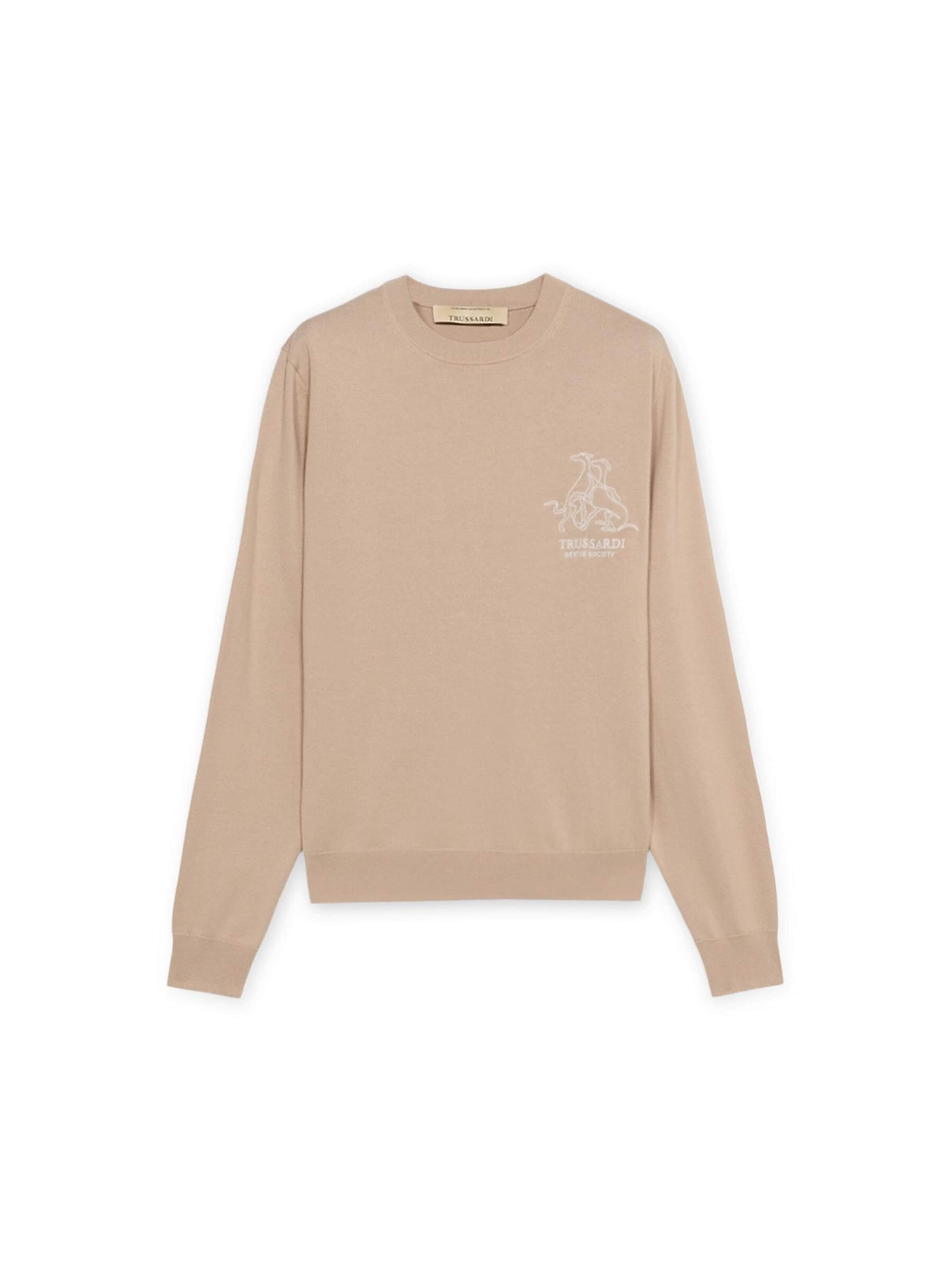Pullover di Trussardi in beige: frontale