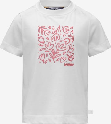 K-Way Shirt 'K-WAY KIDS P.MELIS FLEURS JERSEY T-SHIRT' in Wit: voorkant