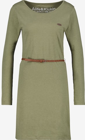 Alife and Kickin Dress in Green: front