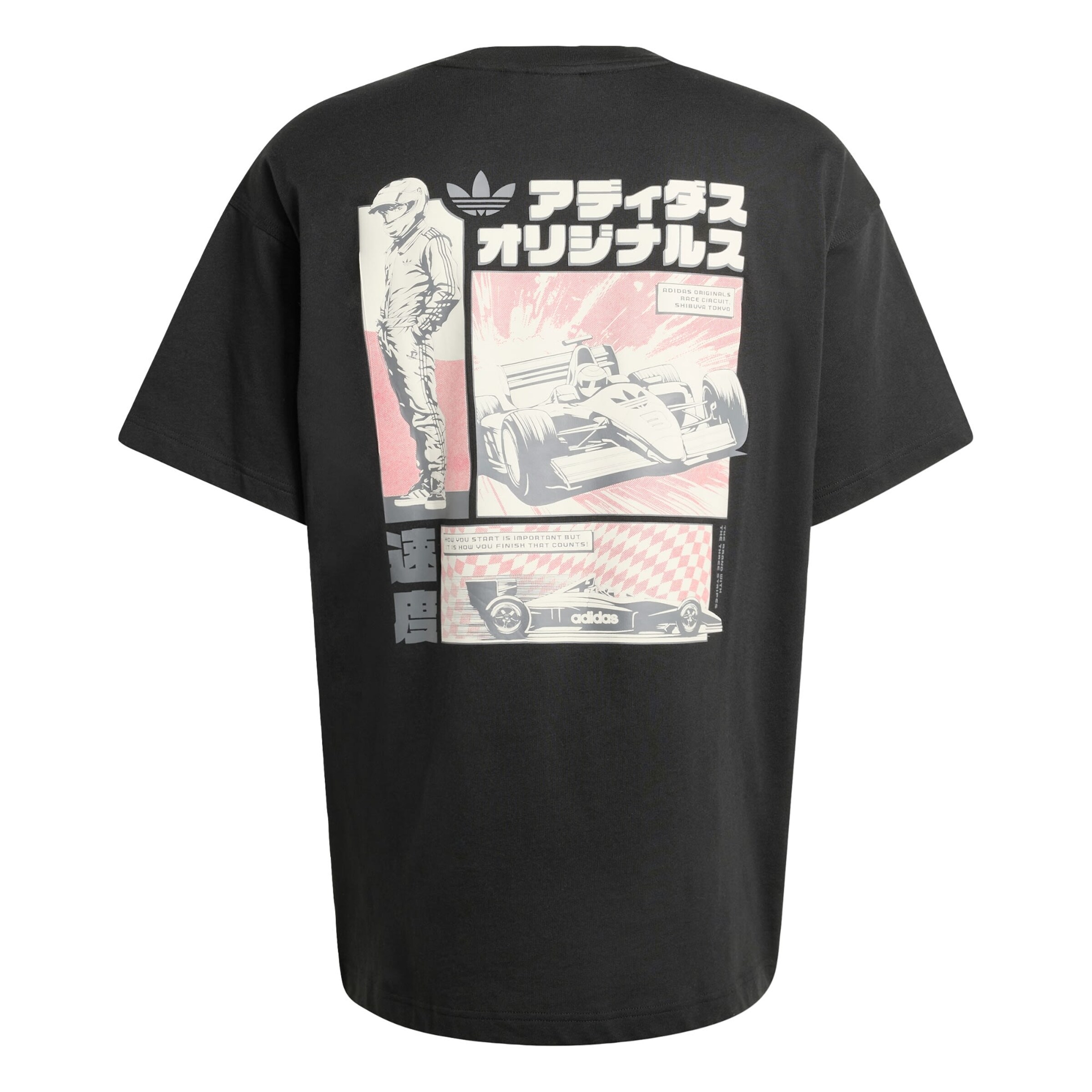 T-Shirt 'Japanese Racing' ADIDAS ORIGINALS en noir