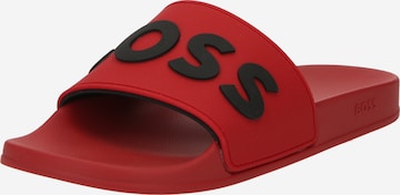 BOSS Black Beach & Pool Shoes 'Kirk' in Red: front