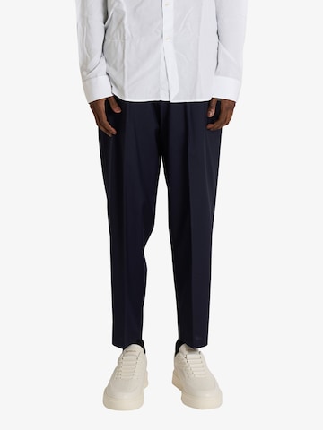 LOW BRAND Regular Broek in Blauw: voorkant