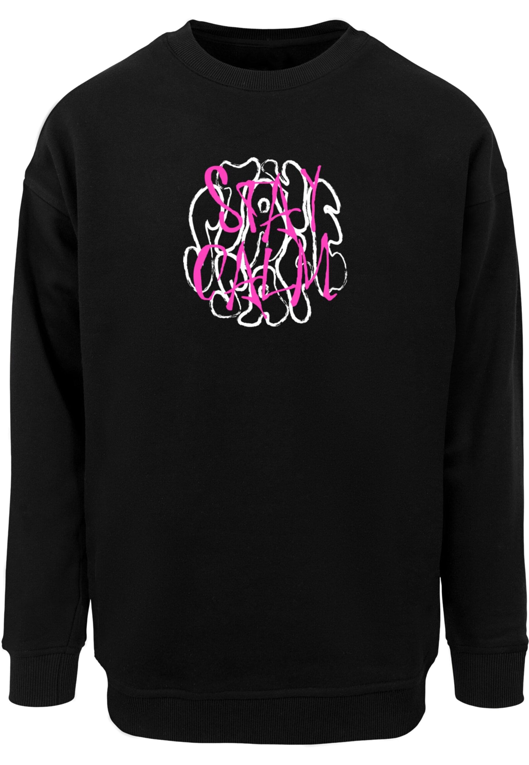 Merchcode Sweatshirt 'Stay Safe ' in Schwarz: Vorderseite