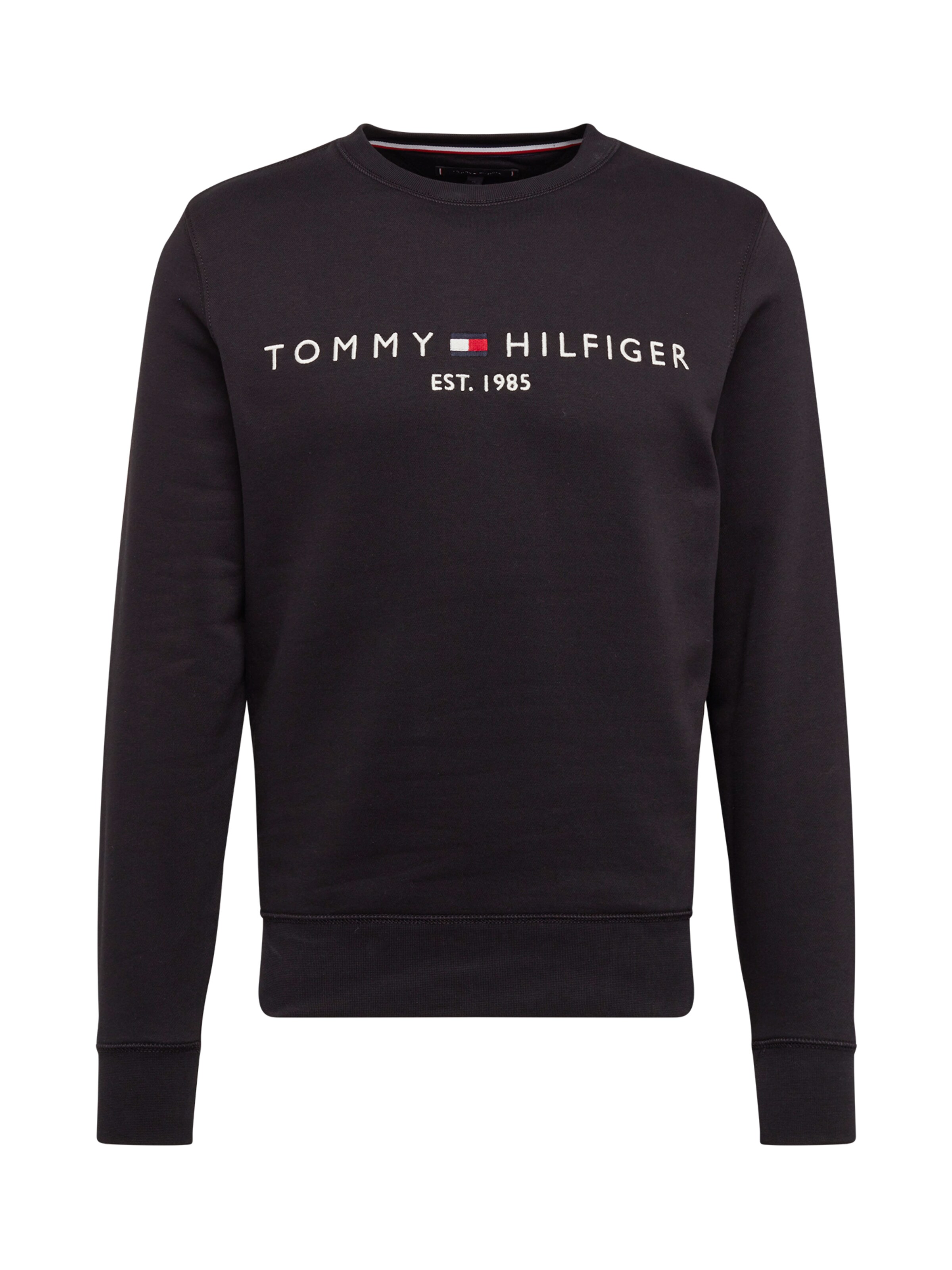 black sweatshirt tommy hilfiger