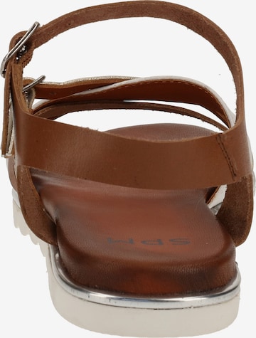 SPM Strap Sandals in Brown