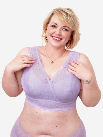 Bustier Soutien-gorge 'Emilia' SugarShape en violet : devant