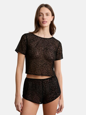 ETAM Slaapshirt 'Prestige' in Zwart: voorkant