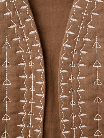 Gilet 'SOHO' MANGO TEEN en marron
