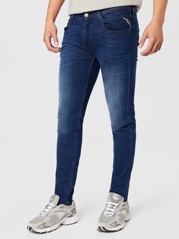 REPLAY Slimfit Jeans 'Anbass' i blå: forside