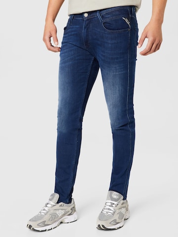 REPLAY Skinny Jeans 'ANBASS' in Blue: front