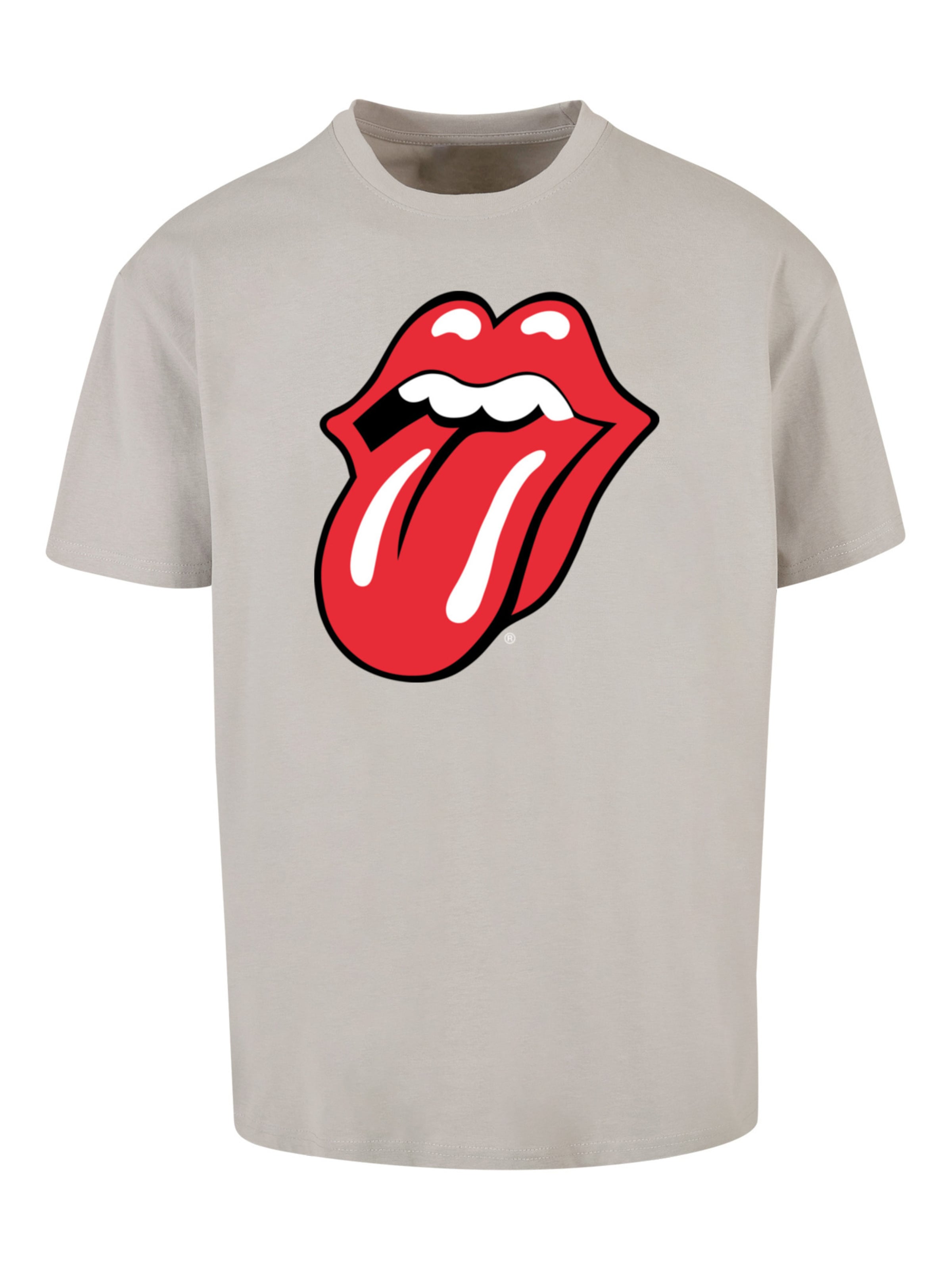 T-Shirt 'The Rolling Stones' F4NT4STIC en gris : devant