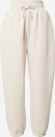 Nike Sportswear Trousers 'PHOENIX FLEECE' in White: front