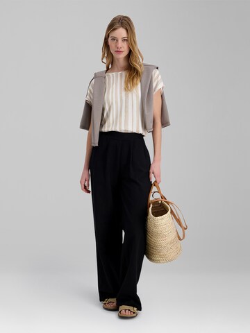 TIMEZONE Wide leg Pleat-Front Pants 'Wide' in Black