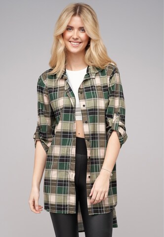 Cloud5ive Bluse in Grün: Vorderseite