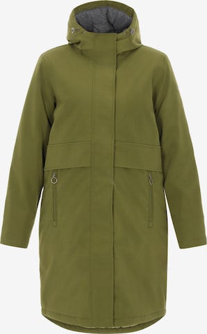 Parka di mezza stagione di DreiMaster Maritim in verde: frontale