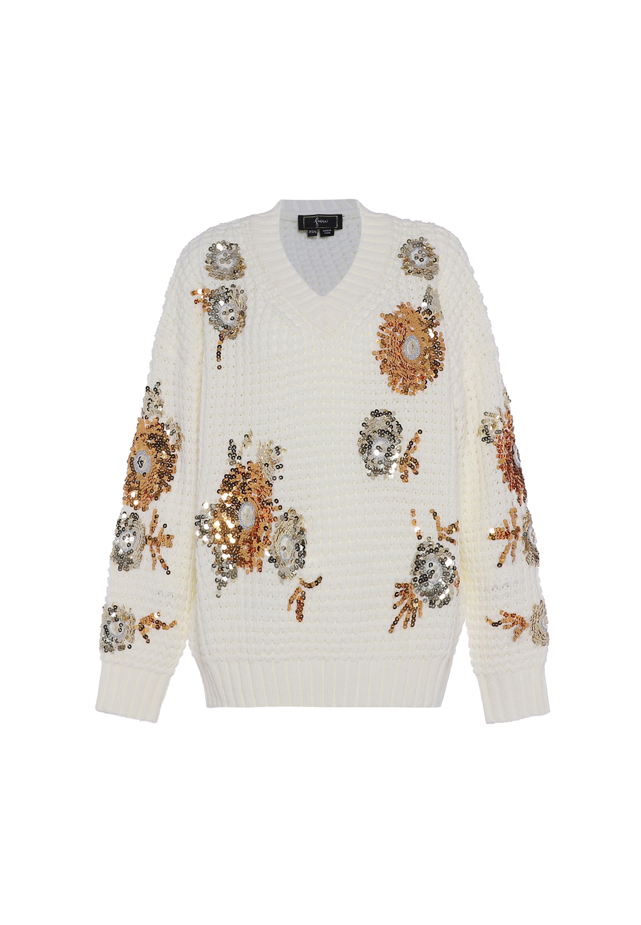 faina Pullover in Weiß: Vorderseite