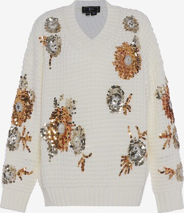 faina Sweater in White: front