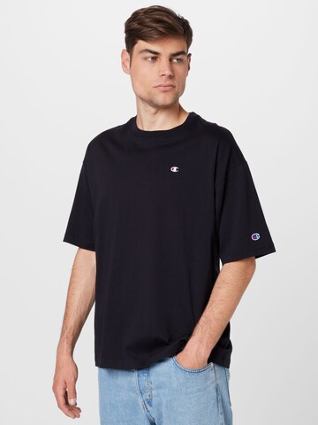 Champion Reverse Weave T-Shirt in Schwarz: predná strana