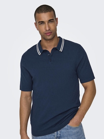 Pull-over 'DENNIS' Only & Sons en bleu : devant