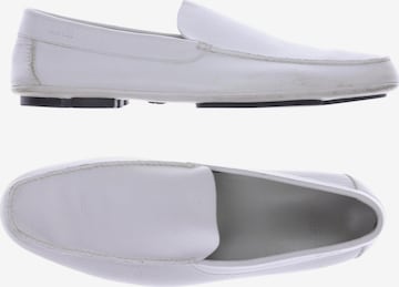 BOSS Black Flats & Loafers in 44,5 in White: front