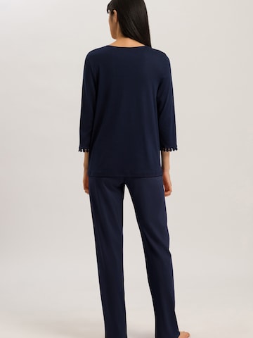 Hanro Pyjama ' Rosa ' in Blauw