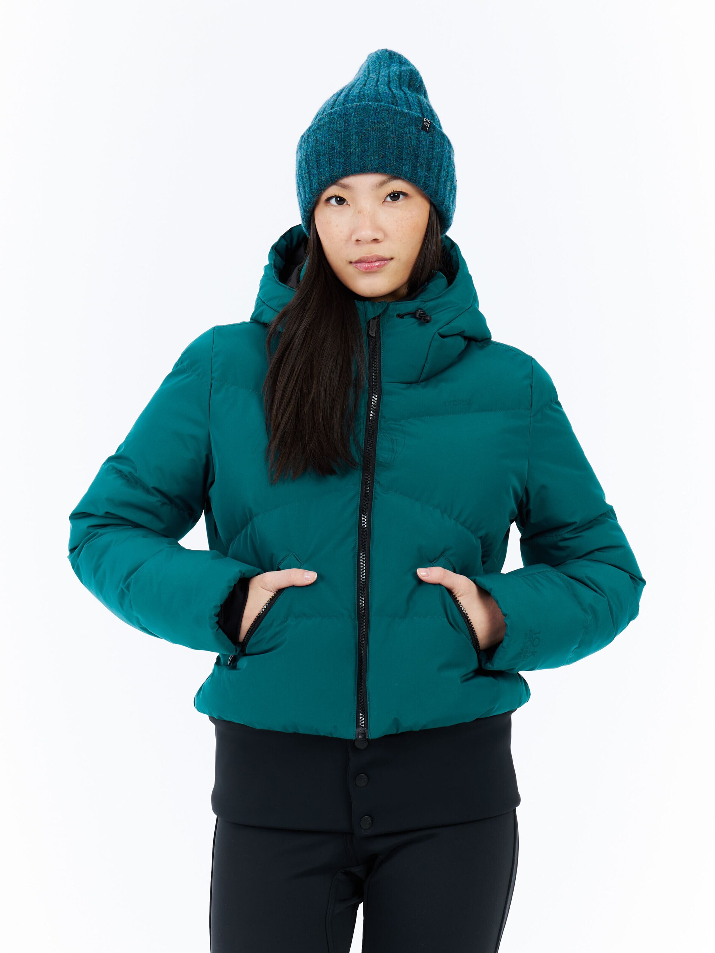 PROTEST Sportjacke 'PRTPreppy'‌‌‌ in Blau: Vorderseite
