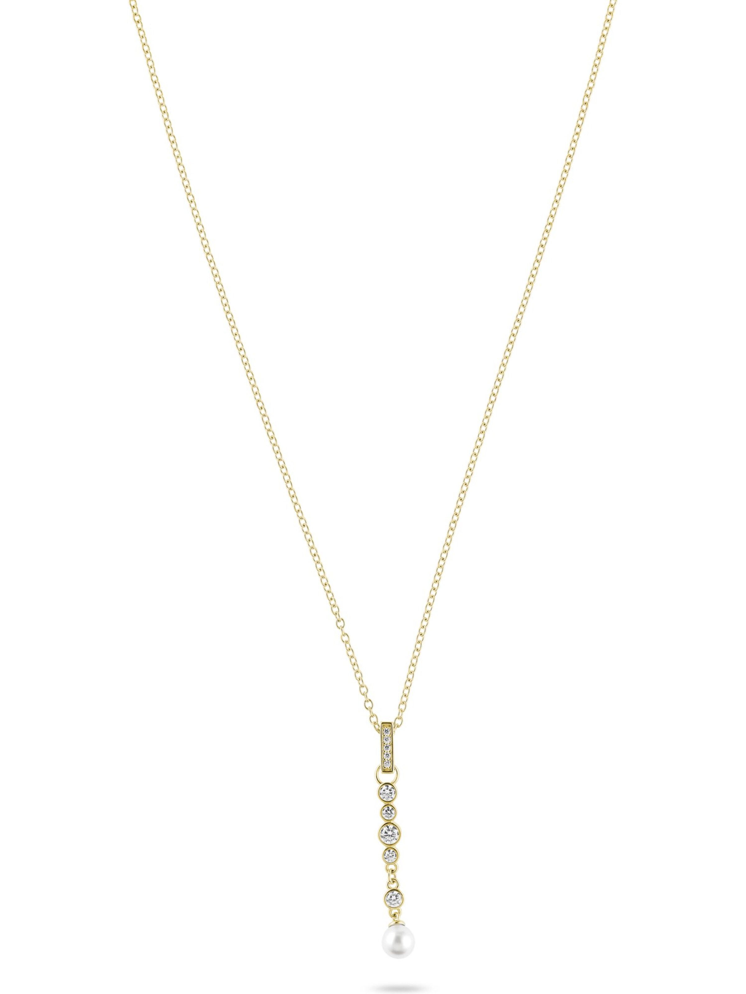 JETTE Kette in One Size in gold / transparent, Produktansicht