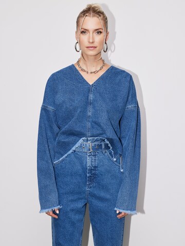 T-shirt 'Mareen' LeGer by Lena Gercke en bleu : devant