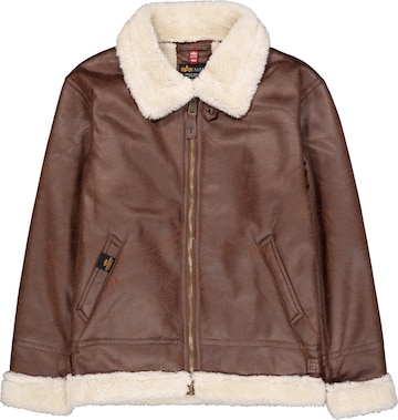 ALPHA INDUSTRIES Зимно яке 'B3 FL' в кафяво: отпред