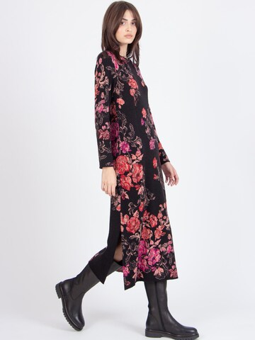 IVKO Strickkleid 'Furnishing Florals' in Braun