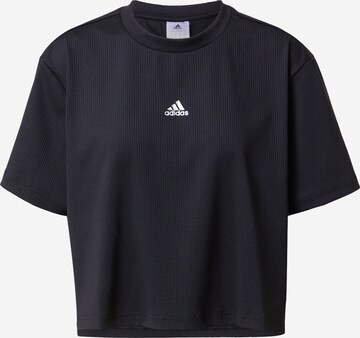 T-shirt fonctionnel ADIDAS SPORTSWEAR en noir : devant