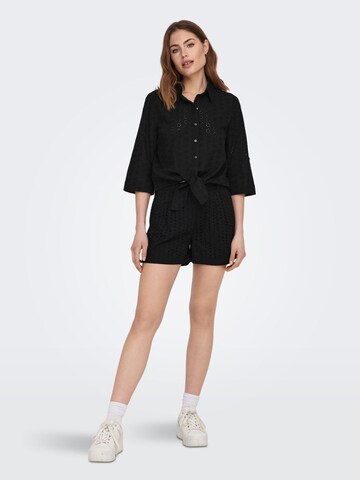 ONLY Loose fit Pleat-Front Pants 'Juni' in Black