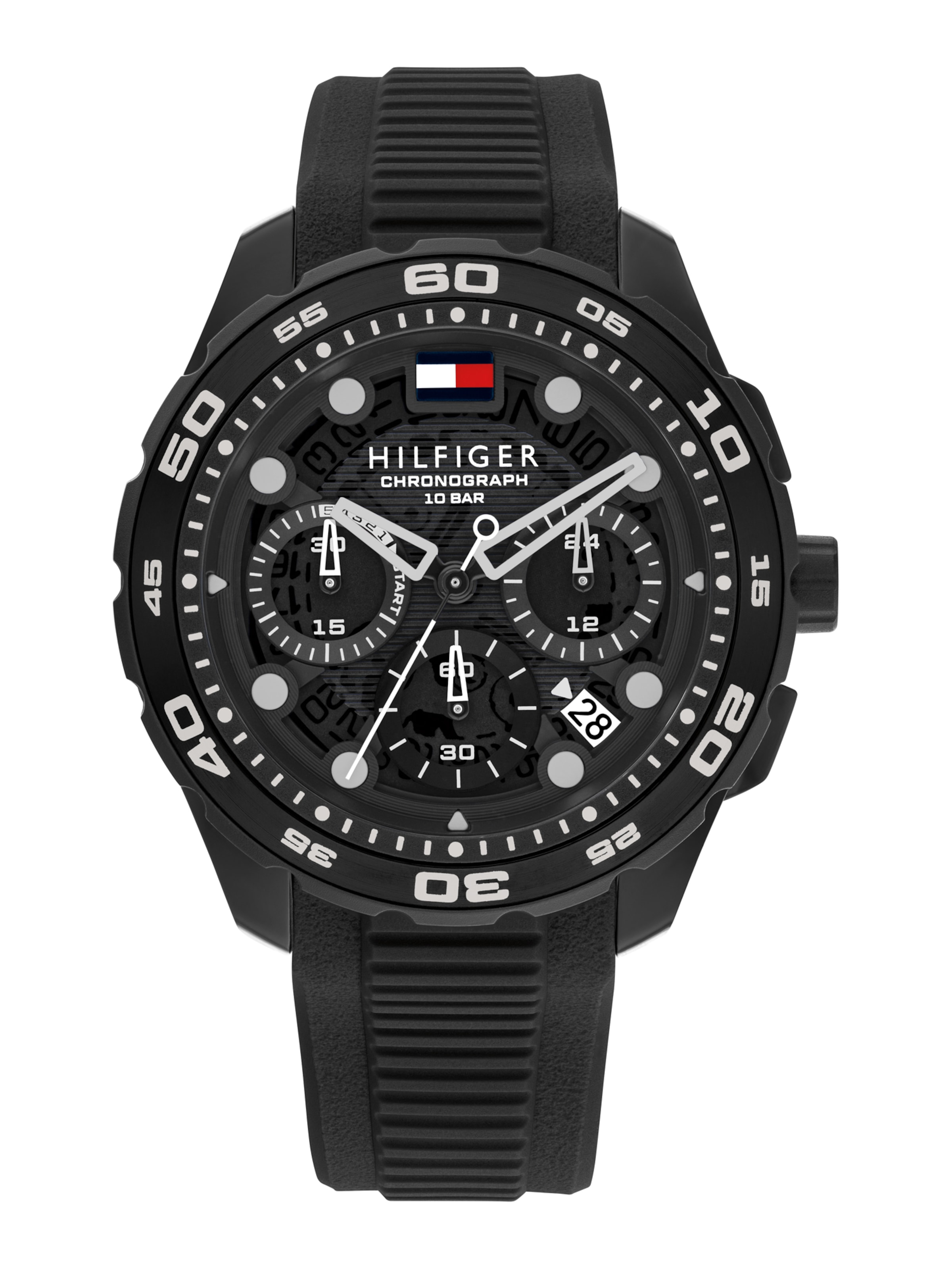 TOMMY HILFIGER Uhr 'Regatta' in Schwarz