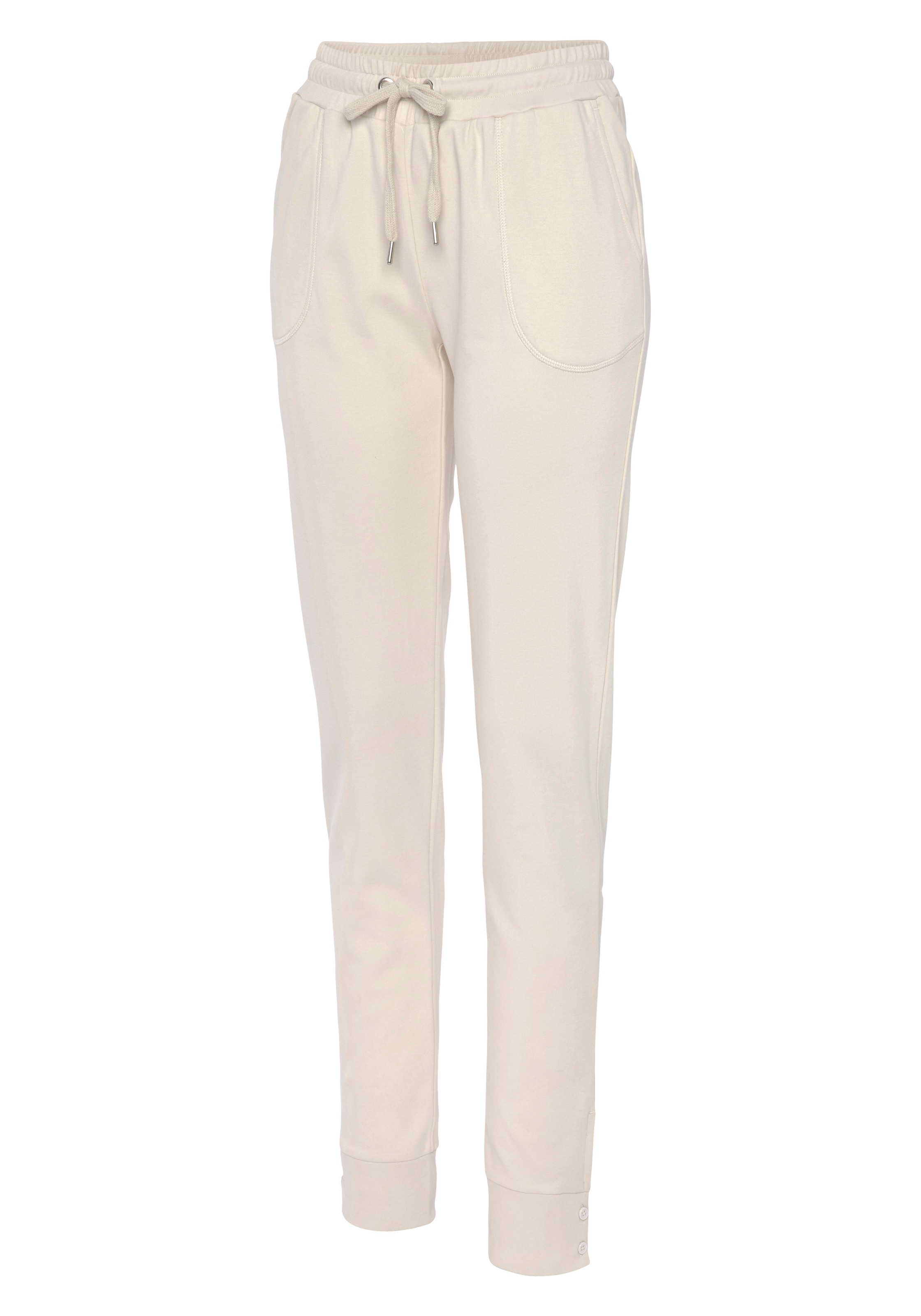 LASCANA Tapered Παντελόνι σε μπεζ