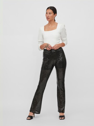 VILA Flared Trousers in Black