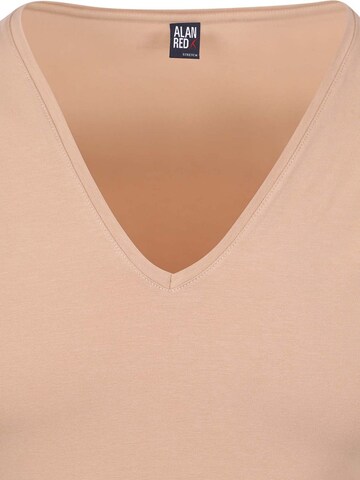 T-Shirt 'NOV' alan red en beige