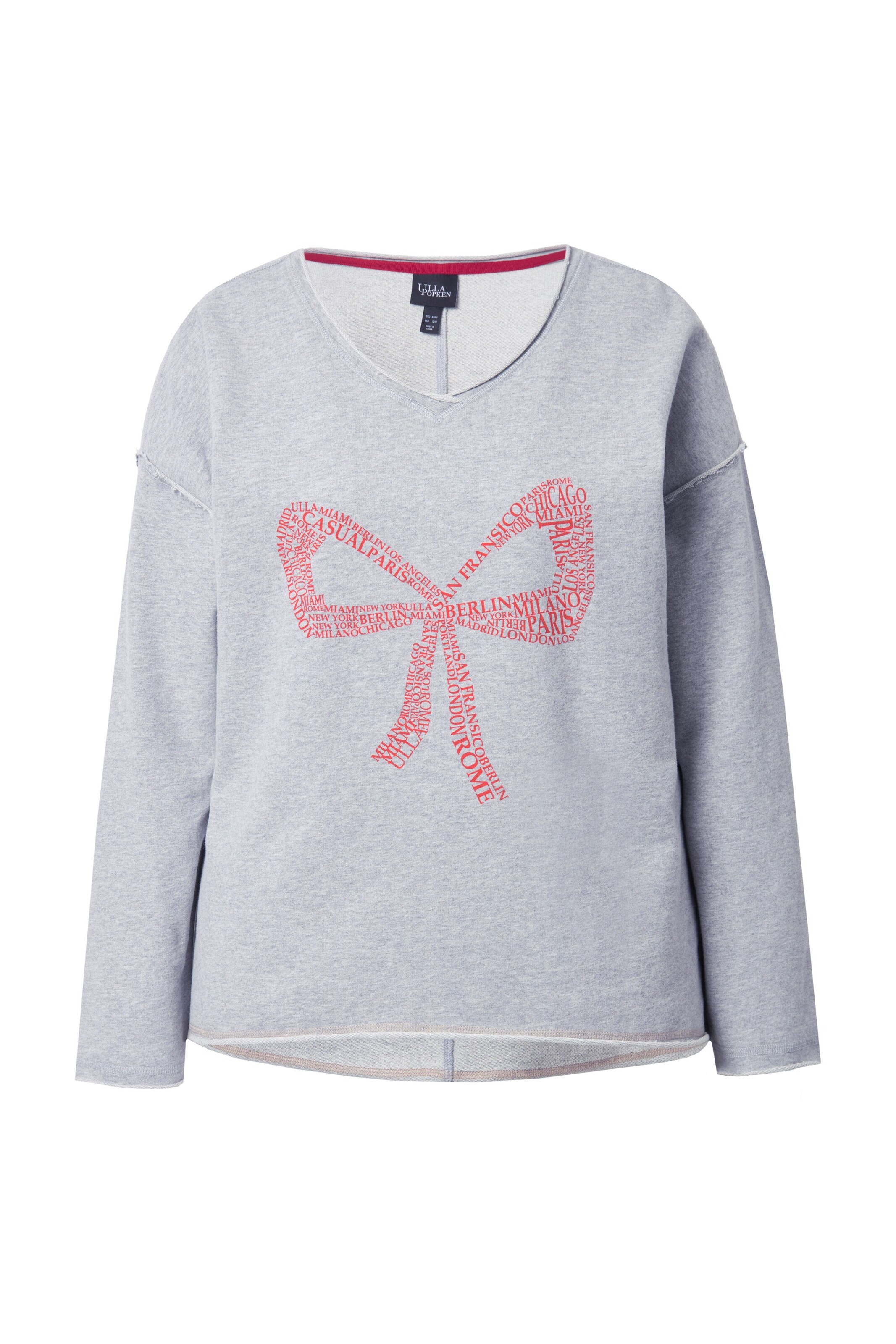 Ulla Popken Pullover in Grau: Vorderseite