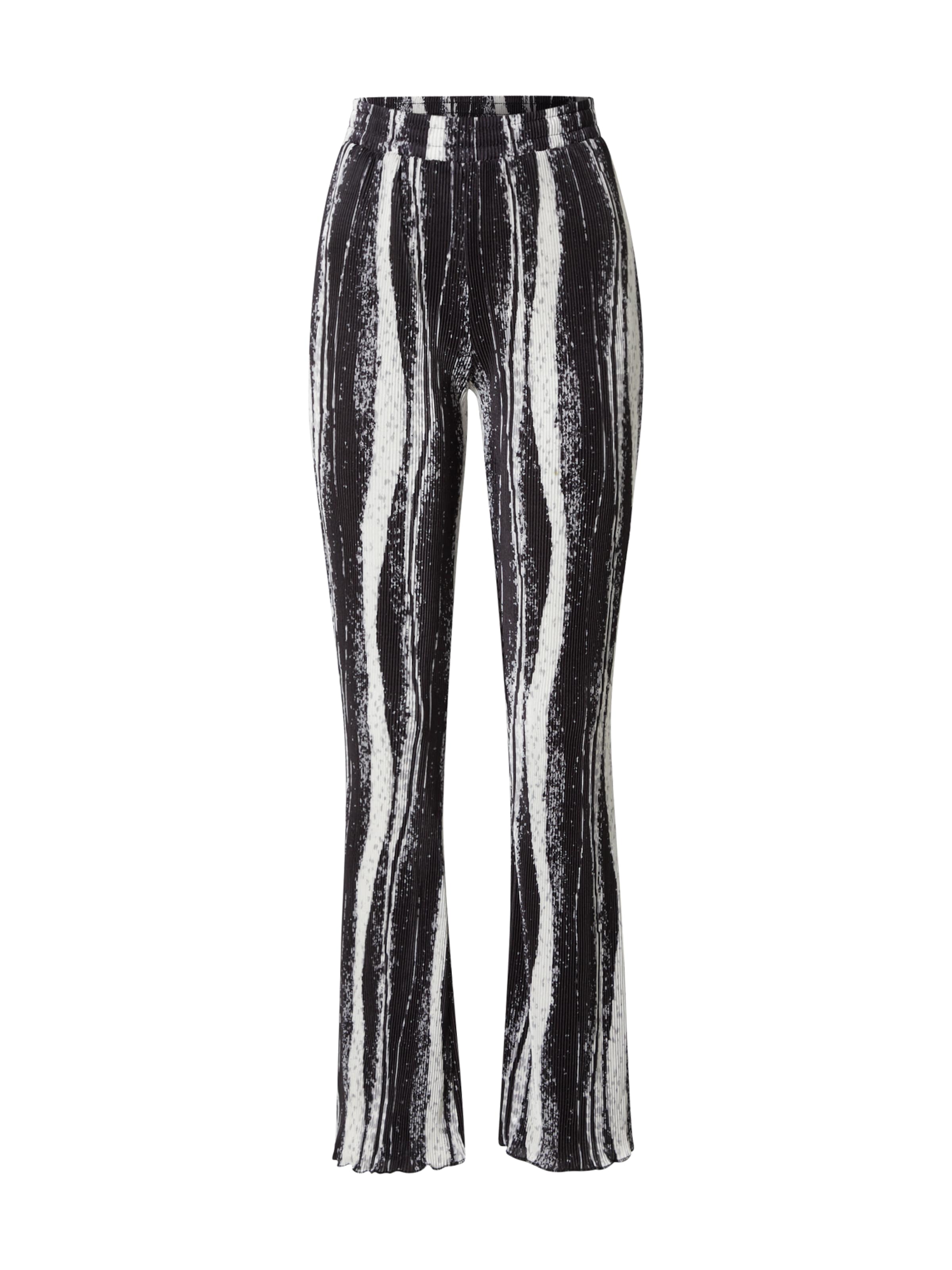 Nasty Gal Расклешенный Штаны в Черный: спереди