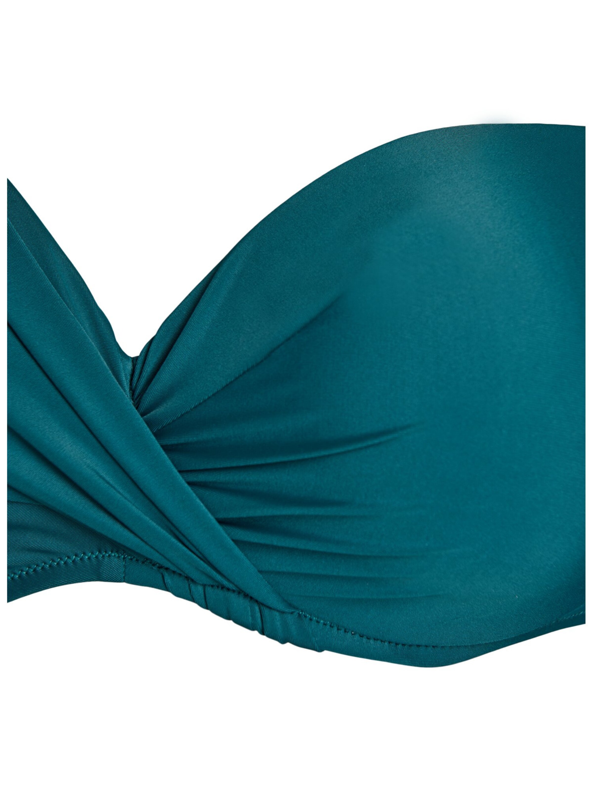 Swim by Zizzi Balkonetka Góra bikini w kolorze zielony