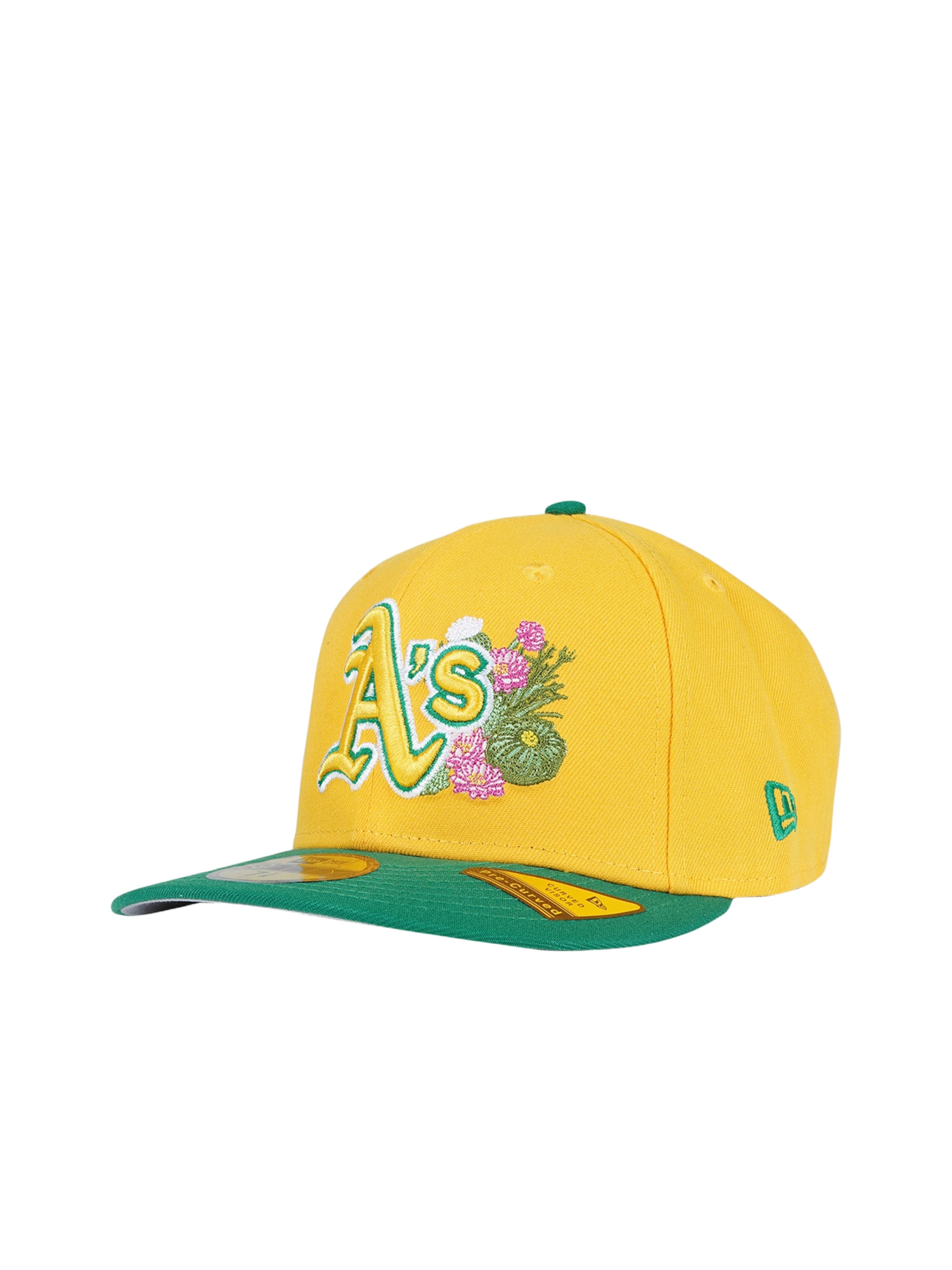 NEW ERA Pet in de kleur Geel / Donkergroen / Lichtroze / Wit, Productweergave