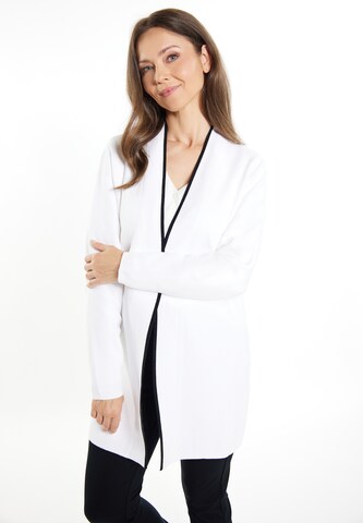 Cardigan 'Nowles' usha BLACK LABEL en blanc : devant