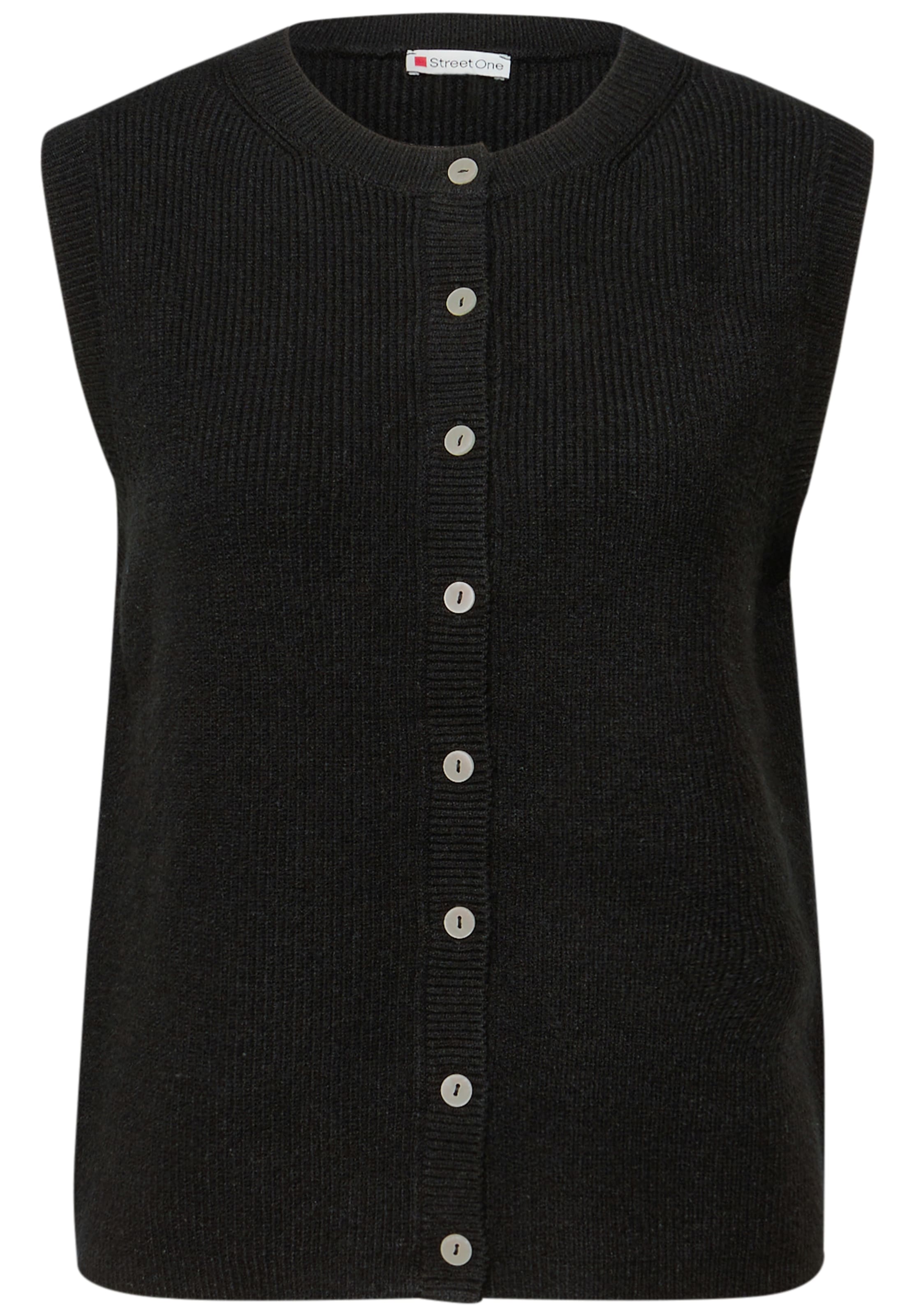 STREET ONE Weste in Schwarz: Vorderseite