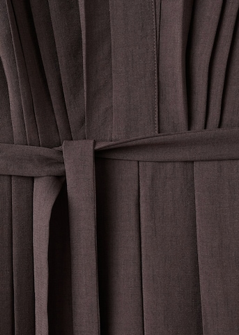MANGO Jumpsuit 'Pleated' in Brown